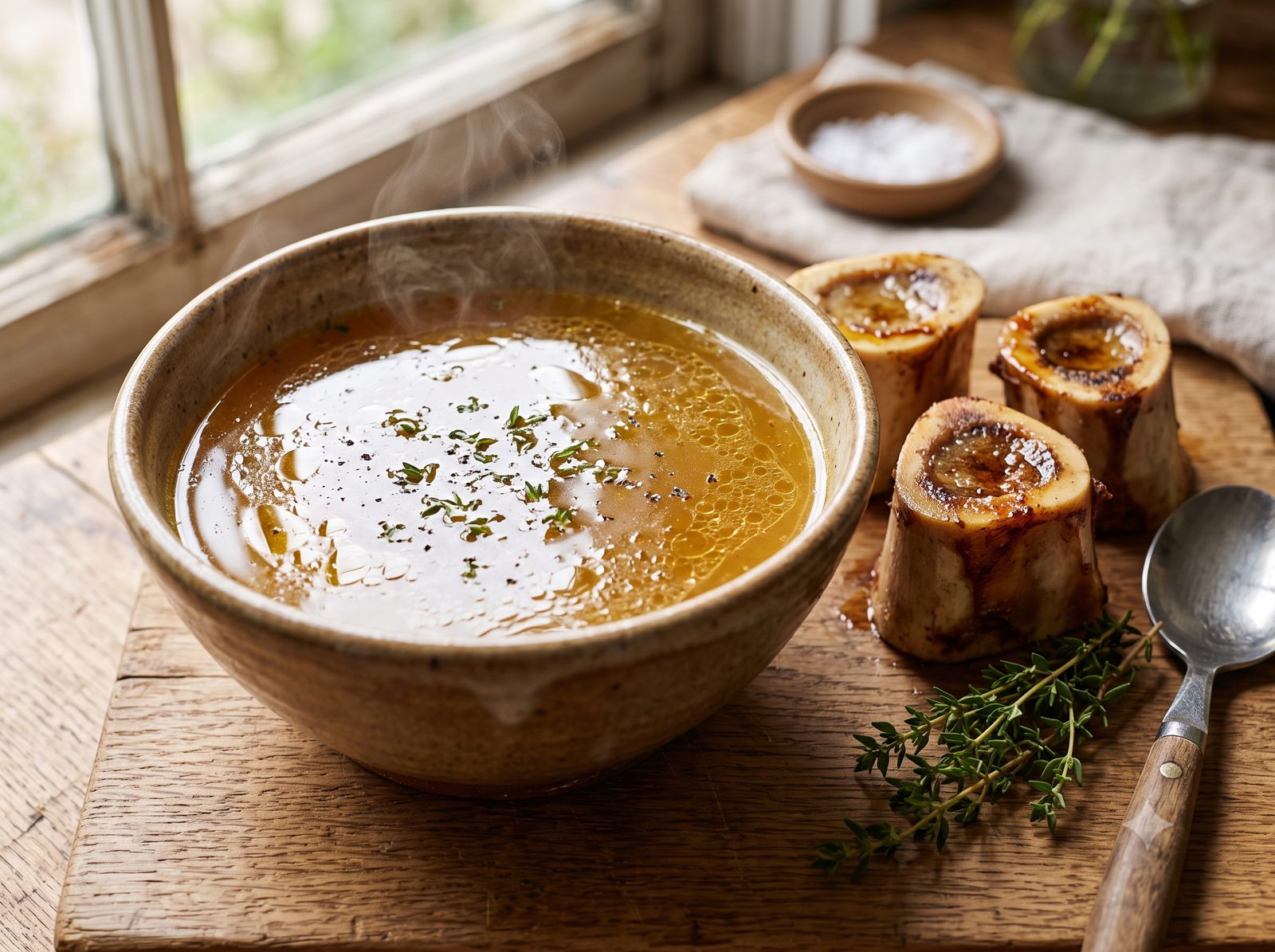 Slow-Simmered Beef Bone Broth