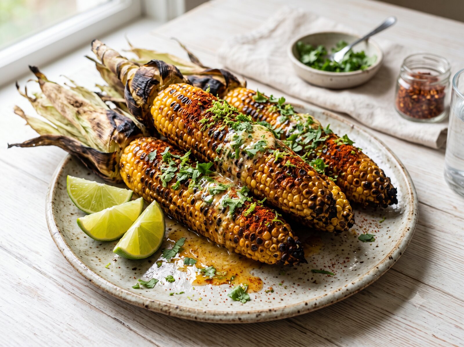Grilled Corn with Chili-Lime Butter