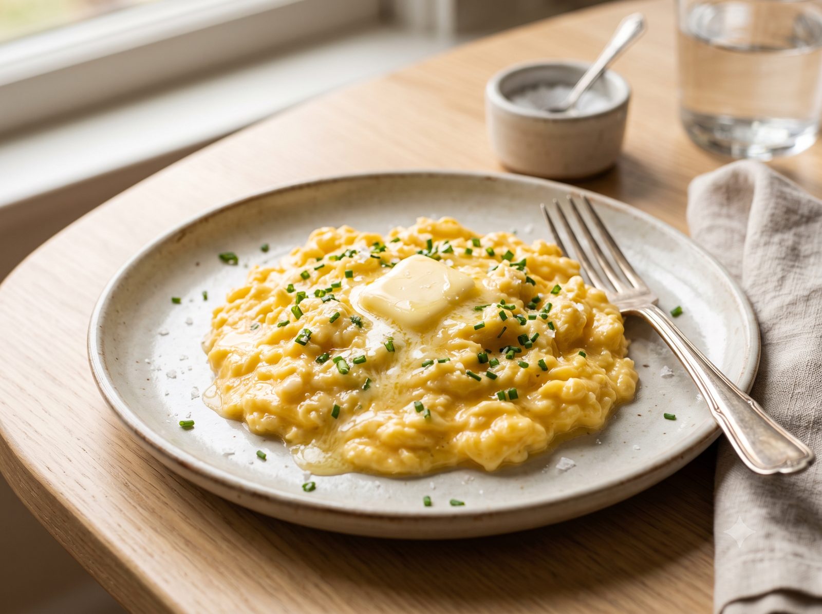 Slow Butter Scrambled Eggs