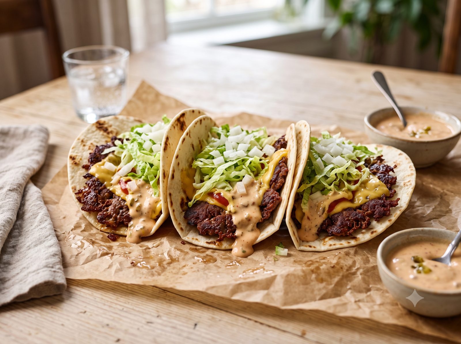 Smash Burger Tacos