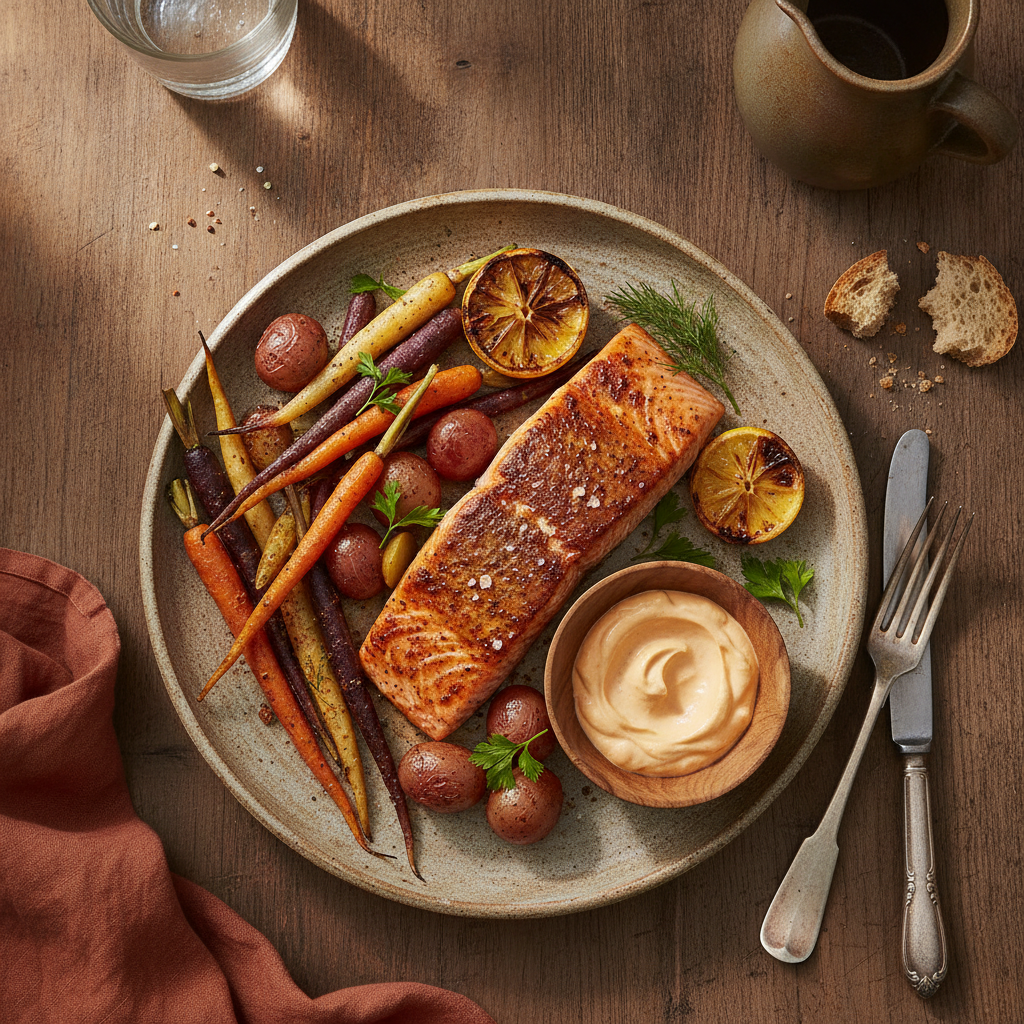 Smoked Paprika Roasted Salmon