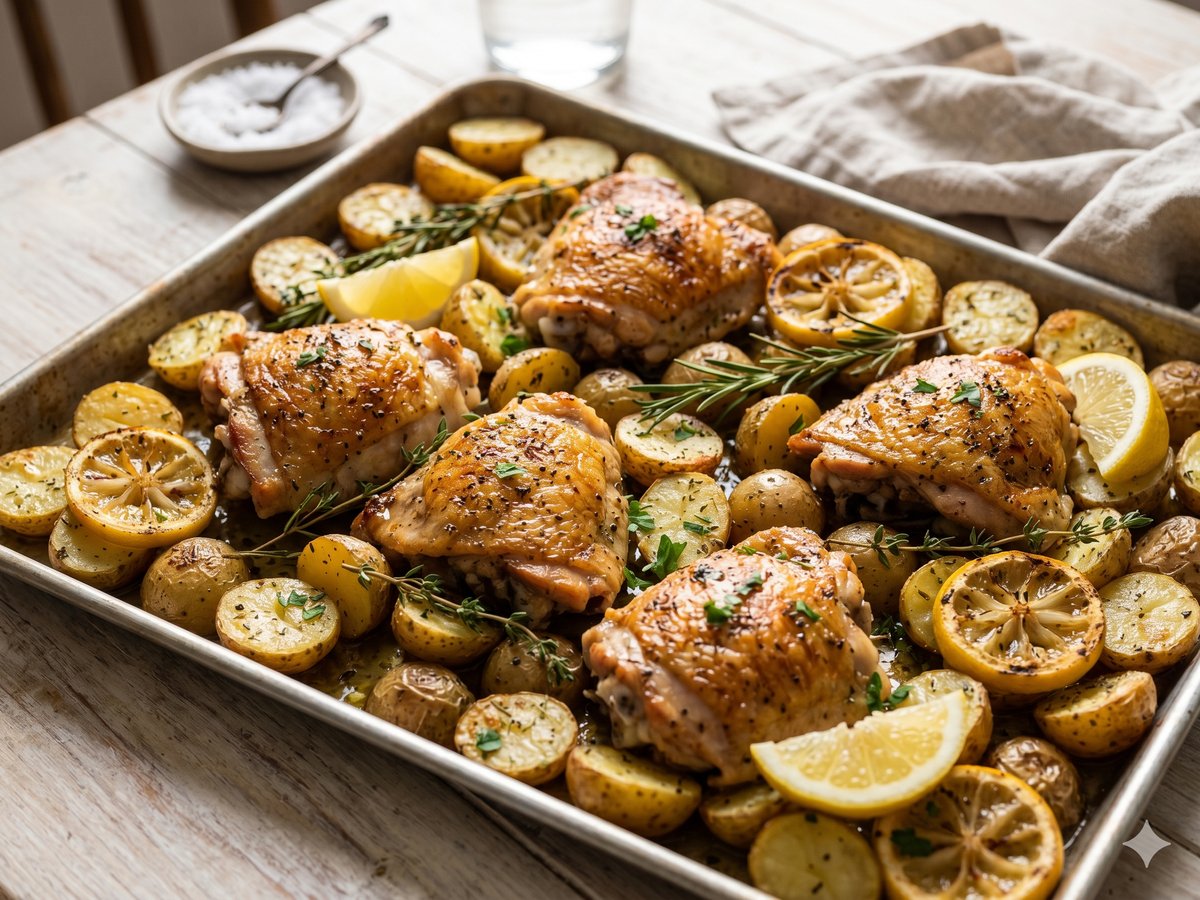 Sheet-Pan Lemon Herb Chicken